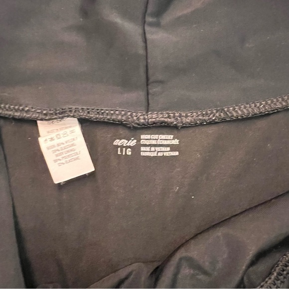 AERIE High Rise Black Bikini Bottoms - Size L - Picture 3 of 3